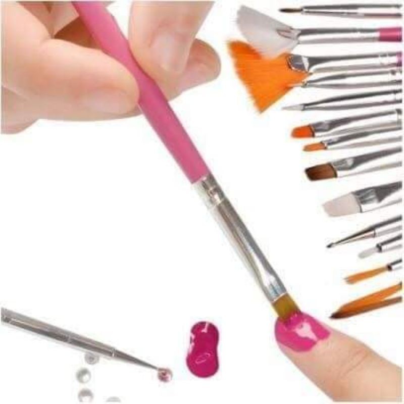 Bộ cọ đầy đủ cơ bản dành cho người mới học Nail