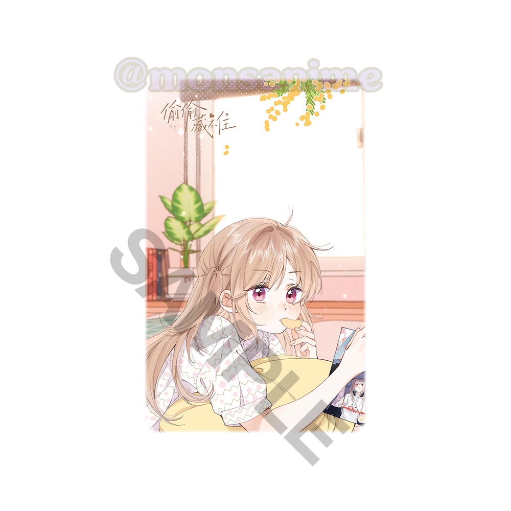 Ảnh card bo góc in hình VỤNG TRỘM KHÔNG THỂ GIẤU Tình Yêu Thầm Kín thẻ bo viền 5*8cm