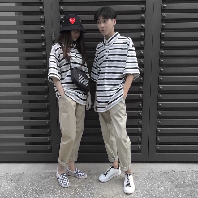 COMBO 3 ÁO POLO SỌC UNISEX HÀN QUỐC [ĐƯỢC CHỌN MÀU VÀ SIZE] [ẢNH CLIP THẬT] | BigBuy360 - bigbuy360.vn