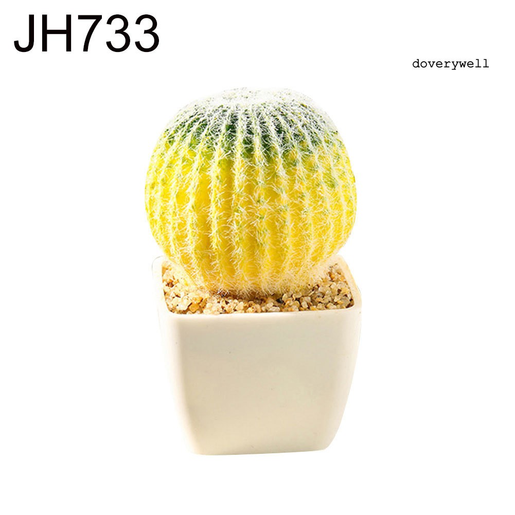 Cây xương rồng giả trang trí mini