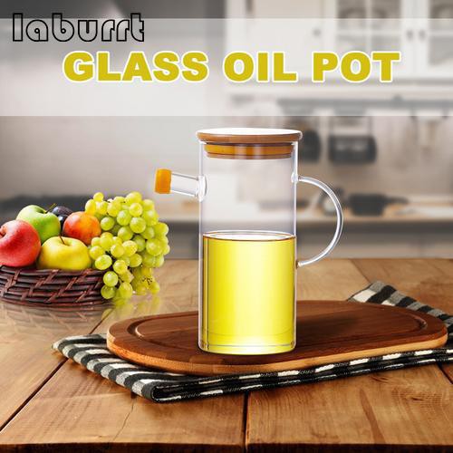 Lọ đựng gia vị bằng thủy tinh có nắp đậy bằng tre