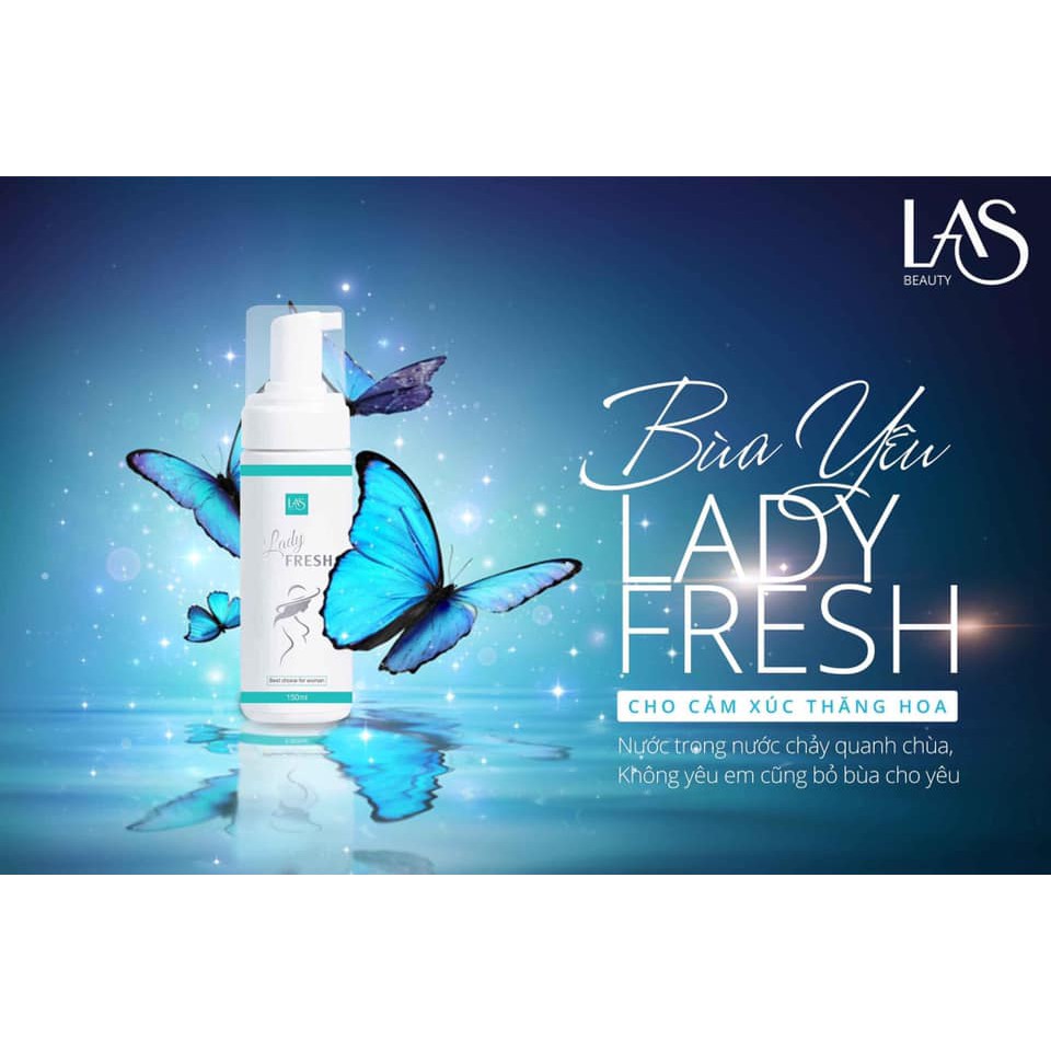 [CHÍNH HÃNG] Bọt rửa phụ khoa LAS BEAUTY lady fresh mẫu mới nhất