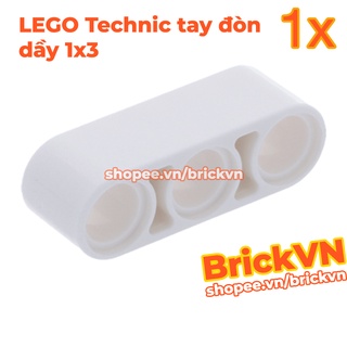 [1 Cái] LEGO Technic Thanh Đòn Dầy / Tay Nâng / Tay Đòn 1x3, Màu Trắng ID 4208160 32523