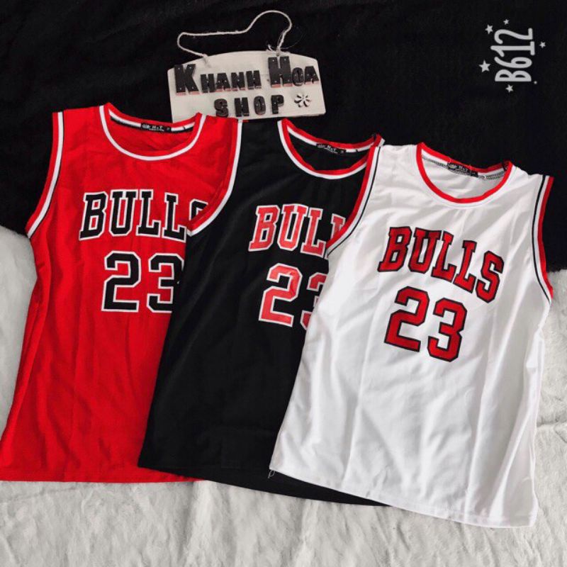 Áo bóng rổ bulls 23 form rộng cho nam nữ