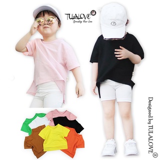 Áo phông dáng thụng cho bé gái màu cực xinh áo phông cotton cho bé tulalove