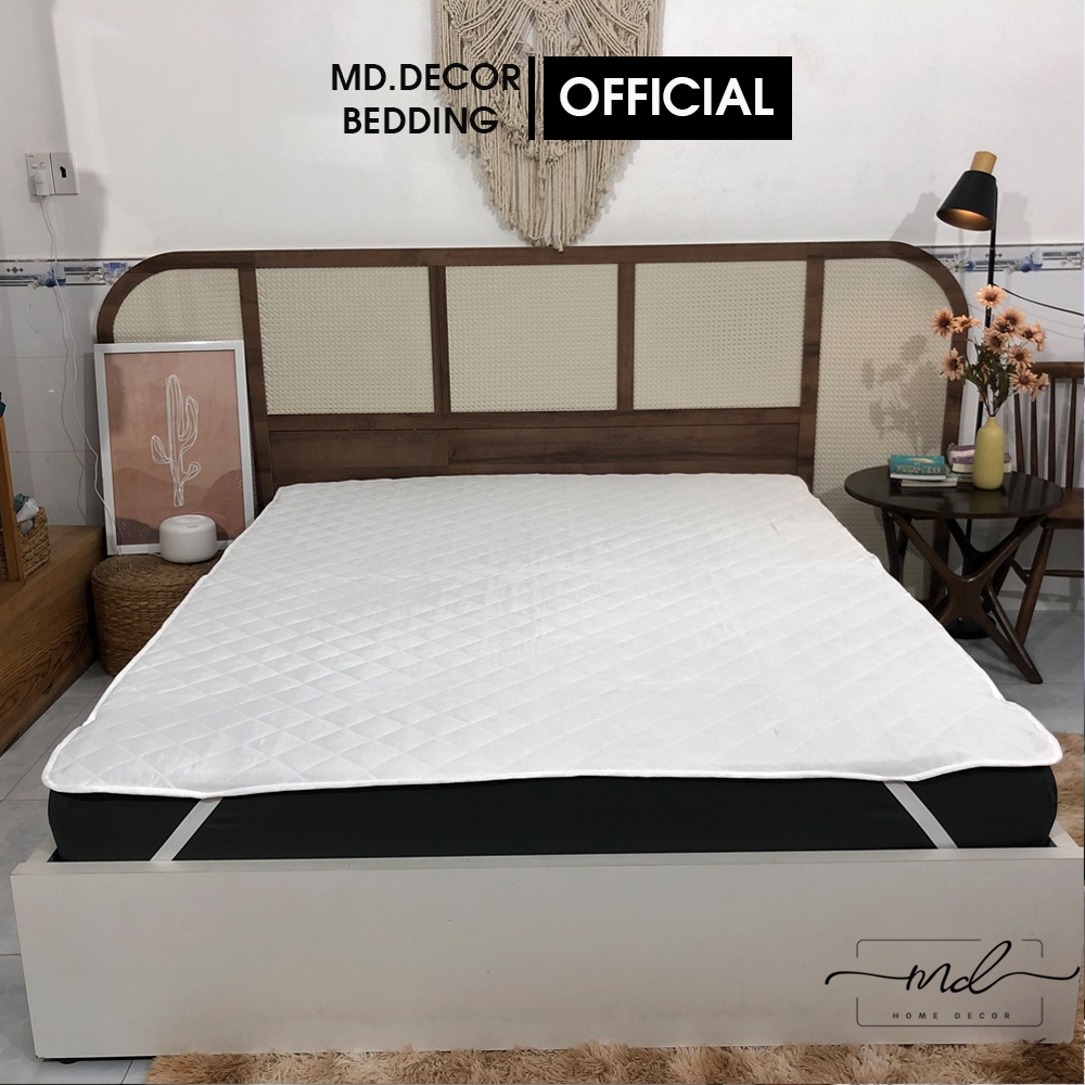 Tấm lót bảo vệ nệm có thun cài 4 góc SAV 35 MD.Decor - Bedding chống thấm an toàn cho nệm M4,M6,M8