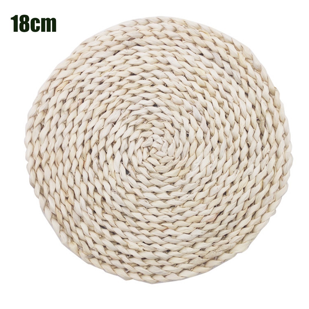 Tấm đế lót ly uống cà phê bằng vải rattan tiện dụng cho nhà bếp