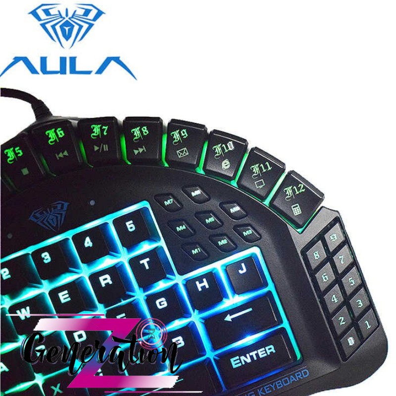 [Mã ELMS4 giảm 7% đơn 500K] Bàn phím Cơ Aula si-881 Mechanical Led RGB - Bàn phím chơi game Aula si-881