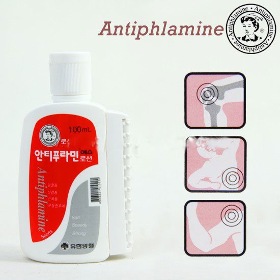 Dầu nóng xoa bóp ANTIPHLAMINE Sports 100ml (Đỏ) / Dầu nóng Hàn Quốc