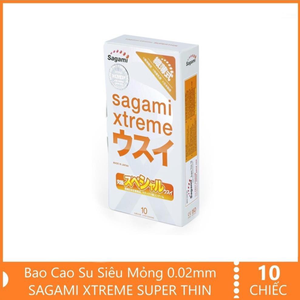 BAO CAO SU SAGAMI SUPRE THIN - SIÊU MỎNG CẢM GIÁC NHƯ KHÔNG DÙNG BAO - HỘP 10 BAO