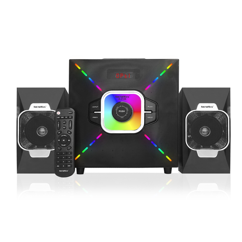 Loa Vi Tính Soundmax A-2126/2.1 Tích Hợp Bluetooth 4.0 - Hàng chính hãng
