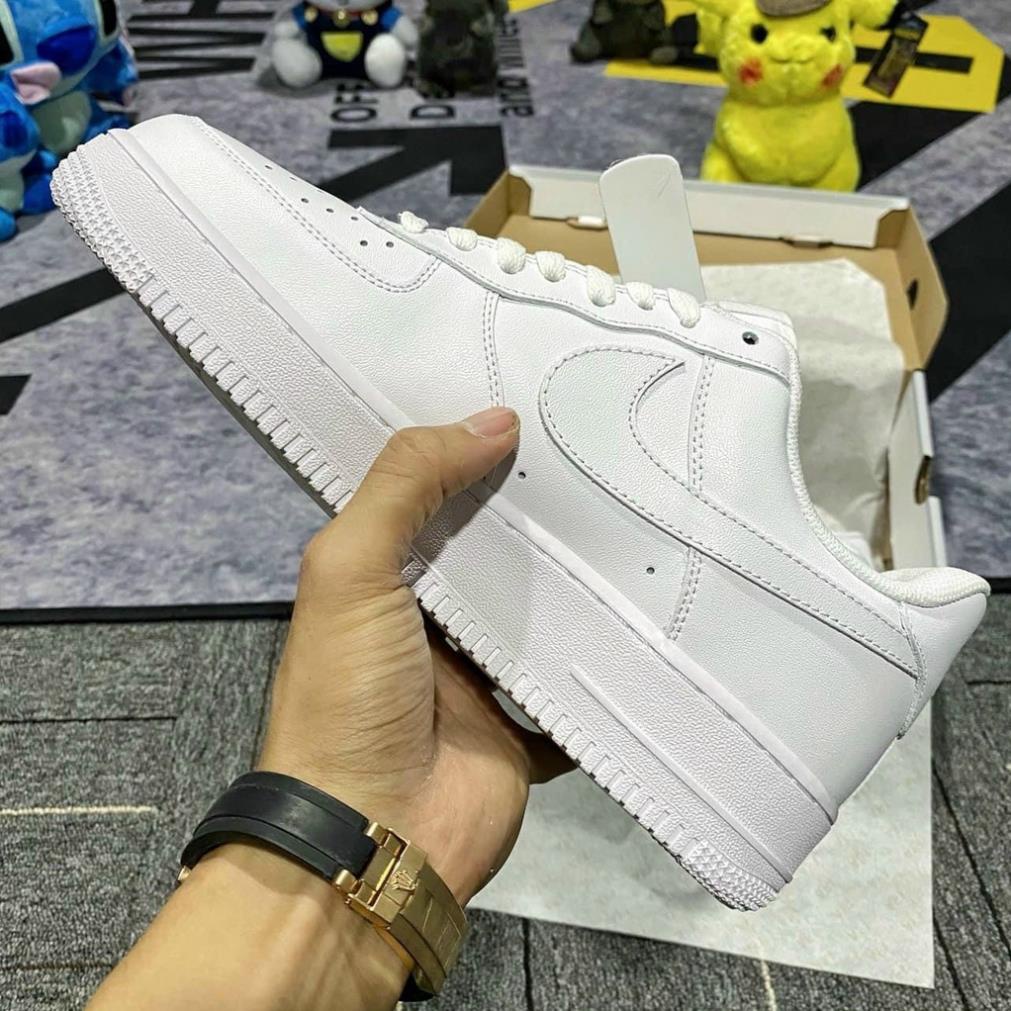 Giày Nam Nữ Nike Air Force 1 AF1 Trắng Cổ Thấp, Giày Thời Trang Đi Học Đi Chơi Đẹp Hot Trend QCO