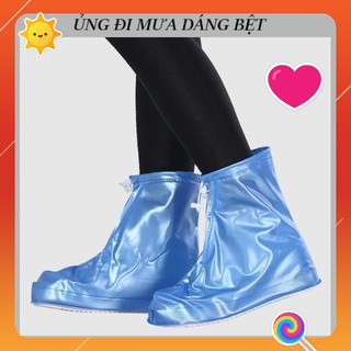 Ủng Đi Mưa Bọc Giày Chống Bẩn Chống Nước có khóa kéo