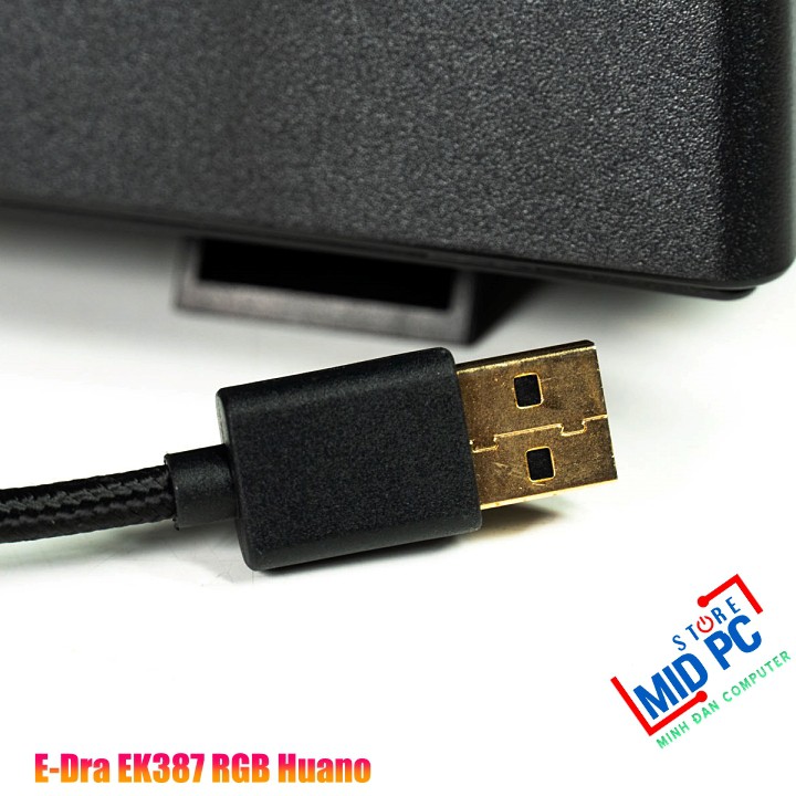 Bàn phím cơ Gaming E-Dra EK387 RGB Huano Switch bản new 2021 BH 24 Tháng