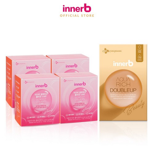 Bộ quà tặng Innerb set: Innerb Aqua Rich DoubleUp & 4 Hộp nước uống Collagen | BigBuy360 - bigbuy360.vn