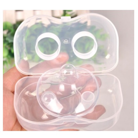 MẪU MỚI -  HỘP 2 NÚM TRỢ TI SILICON SIÊU MỀM CHO MẸ
