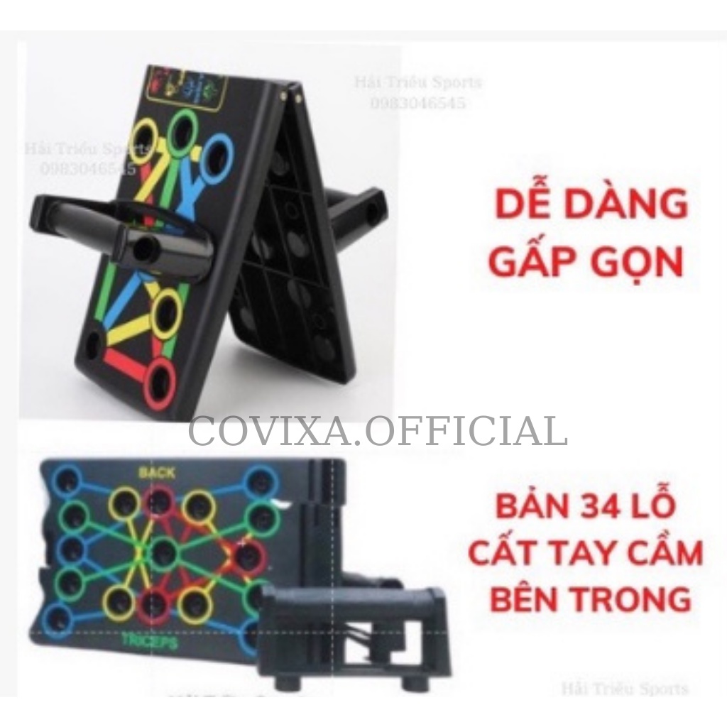 Dụng cụ hít đất, đồ tập chống đẩy đa năng tại nhà Covixa22.official