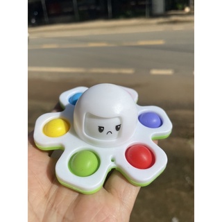 Đồ Chơi Popit [Bạch Tuộc Quay Cảm Xúc] Fidget Spinner Pop It Con Quay Bạch Tuộc Cảm Xúc