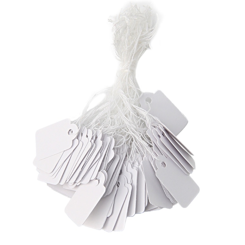 Nhãn Treo Màu Trắng Ngọc Bích Kích Thước 26X15mm 500Cm Dùng Trang Trí