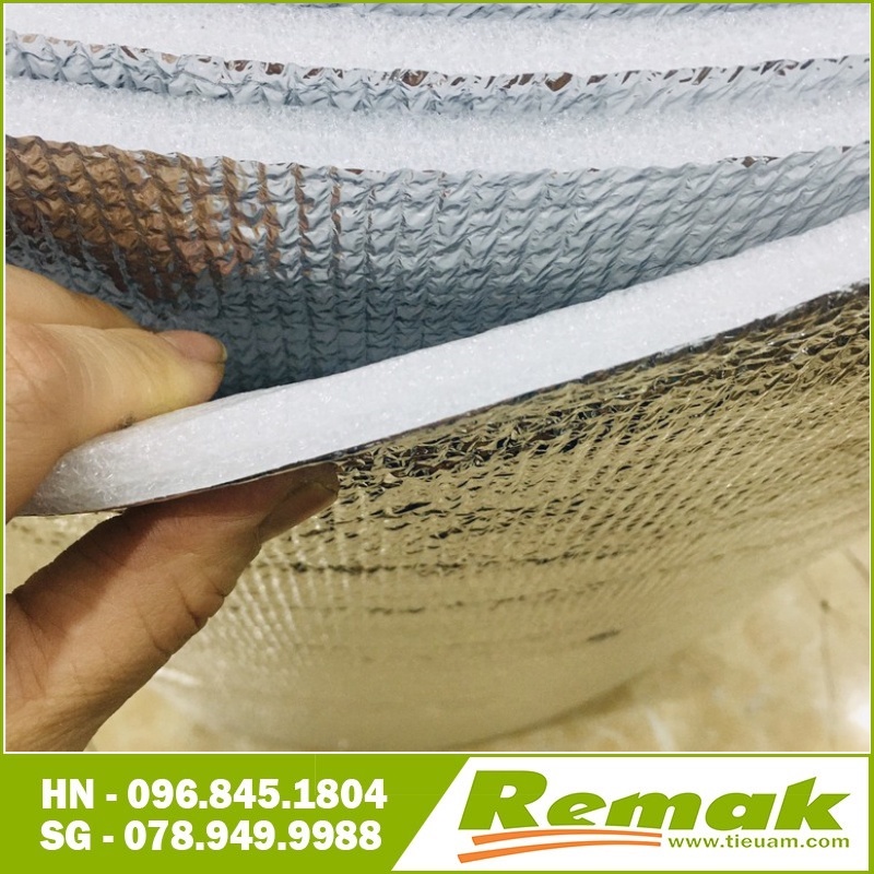 Xốp bạc Cách nhiệt PE Foam dày 10mm - Tấm chống nóng cửa kính, téc nước, Che nắng oto..