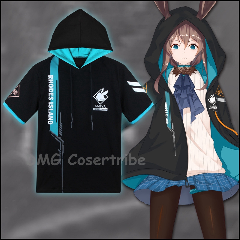 Áo Khoác Hoodie Hóa Trang Game Arknights Amiya