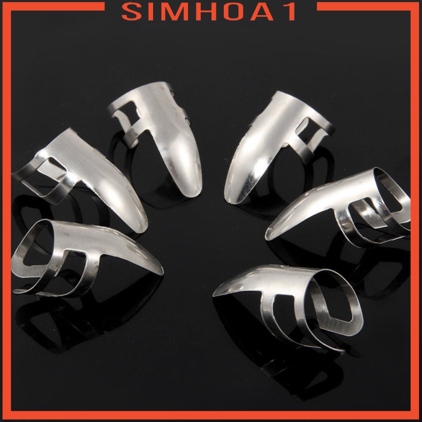 Set 6 Móng Gảy Đàn Bằng Thép Không Gỉ Simhoa1