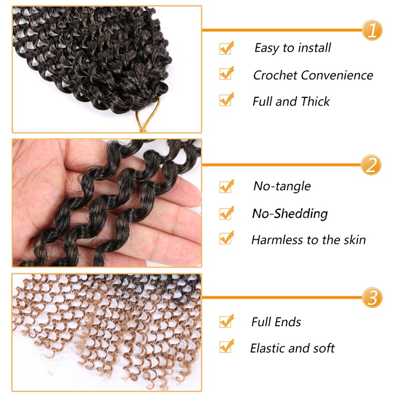 Tóc giả xoăn WIGSIN dài 18 inch phong cách bohemian thời trang cho nữ