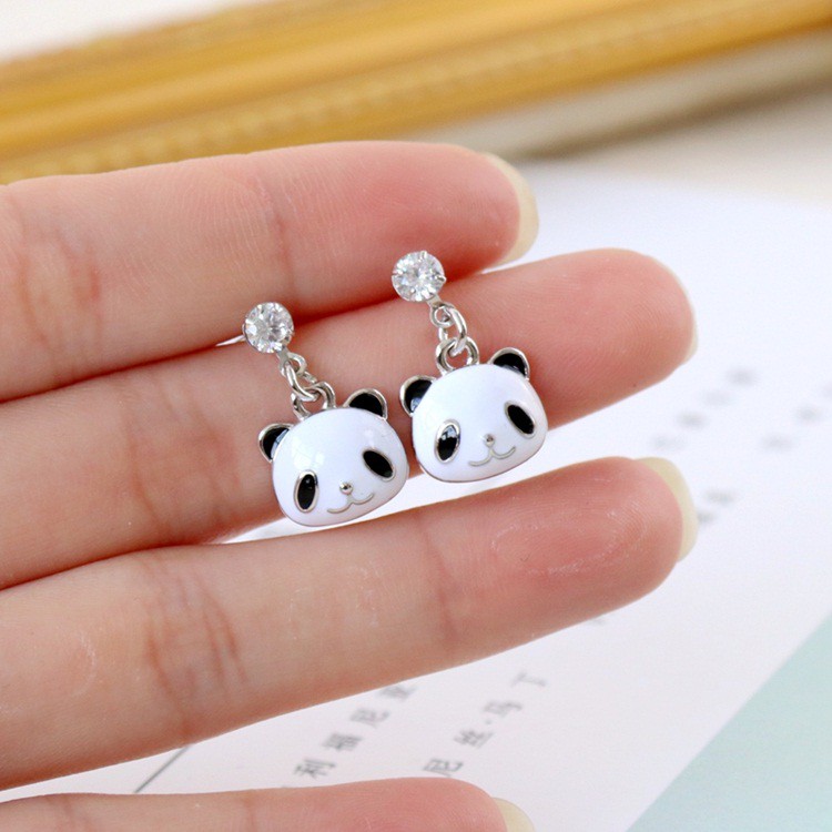 Bông tai thời trang gấu trúc xinh xắn - HT254