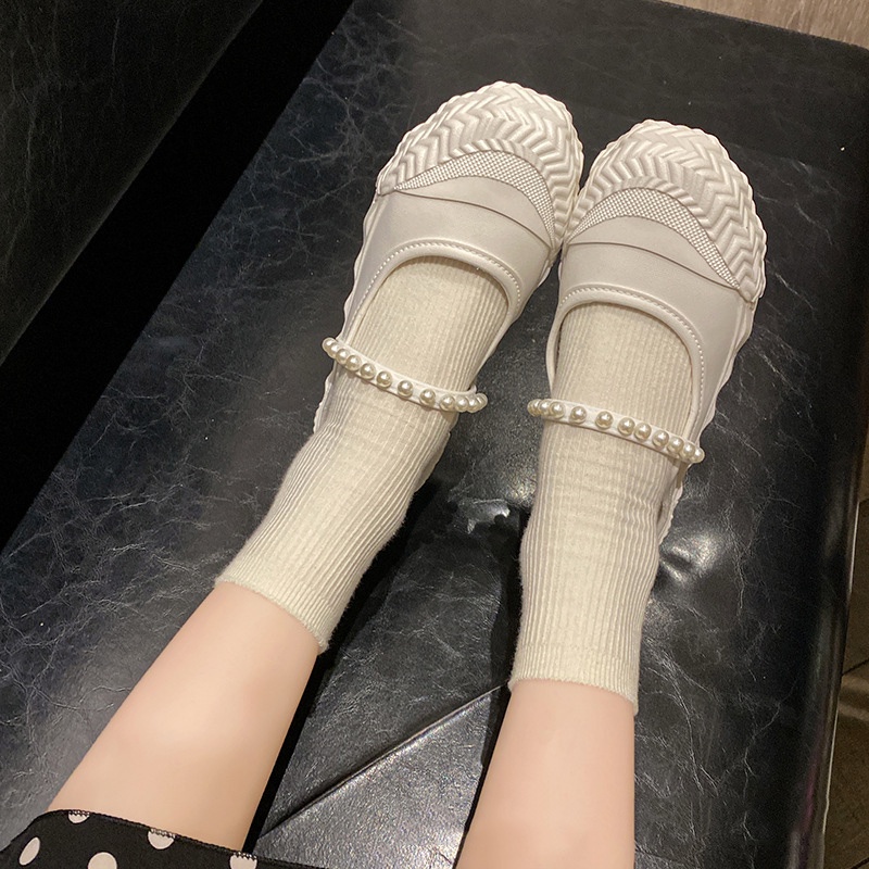 Dép Đế Xuồng Đính Ngọc Trai Thời Trang Thể Thao