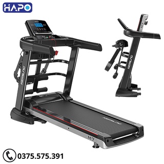 Máy Chạy Bộ Tại Nhà Hapo A7S, Máy Chạy Bộ Gấp Gọn Tại Nhà Có Đo Nhịp Tim Tại Nhà Kèm Dây Đai Massage Bụng