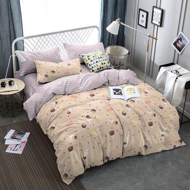 FREESHIP 99K TOÀN QUỐC_Bộ chăn ga poly cotton (chat để chọn mẫu ),