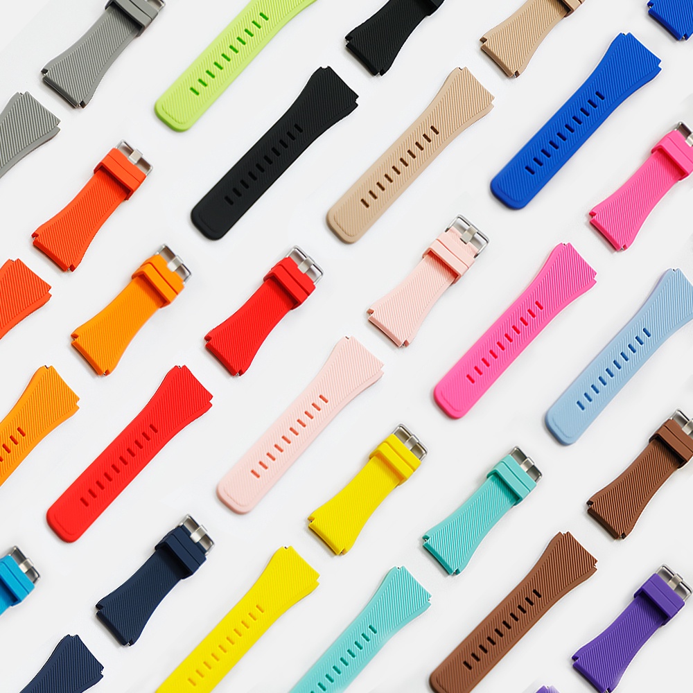 Dây Đeo Thay Thế Bằng Silicone Cao Su Mềm 22mm Cho Samsung Galaxy Watch Band 46mm/S3