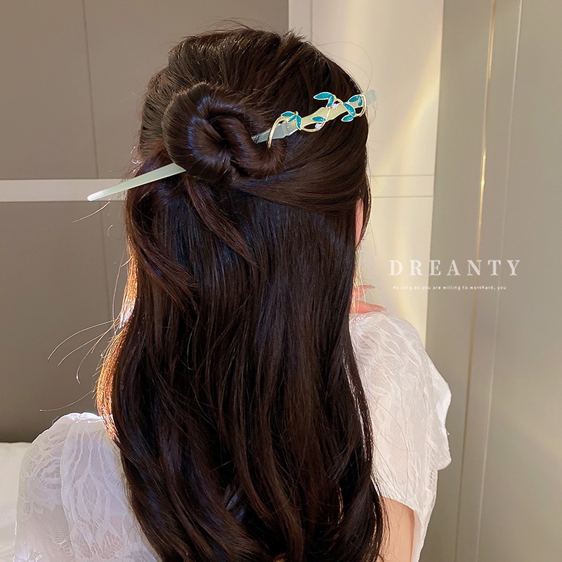 Kẹp Tóc Bằng Tre Phong Cách Trung Hoa Cổ Điển Hợp Thời Trang