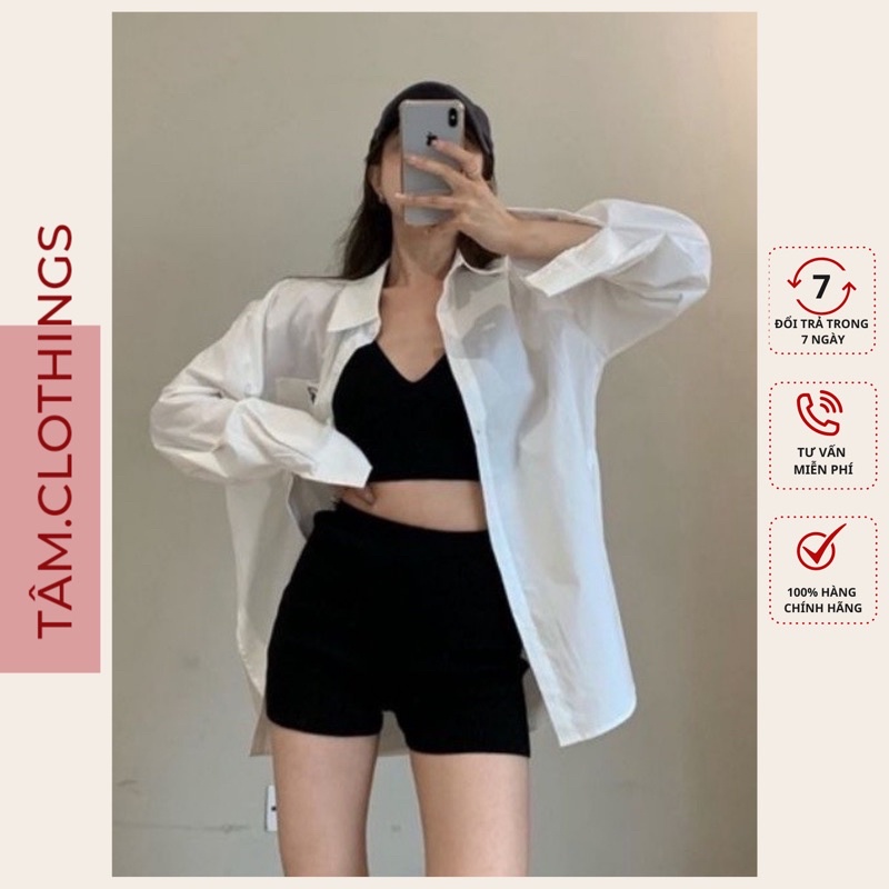 Quần legging đùi nữ biker legging lửng cạp cao chất thun tăm co giãn cuộn tím TÂM Clothings