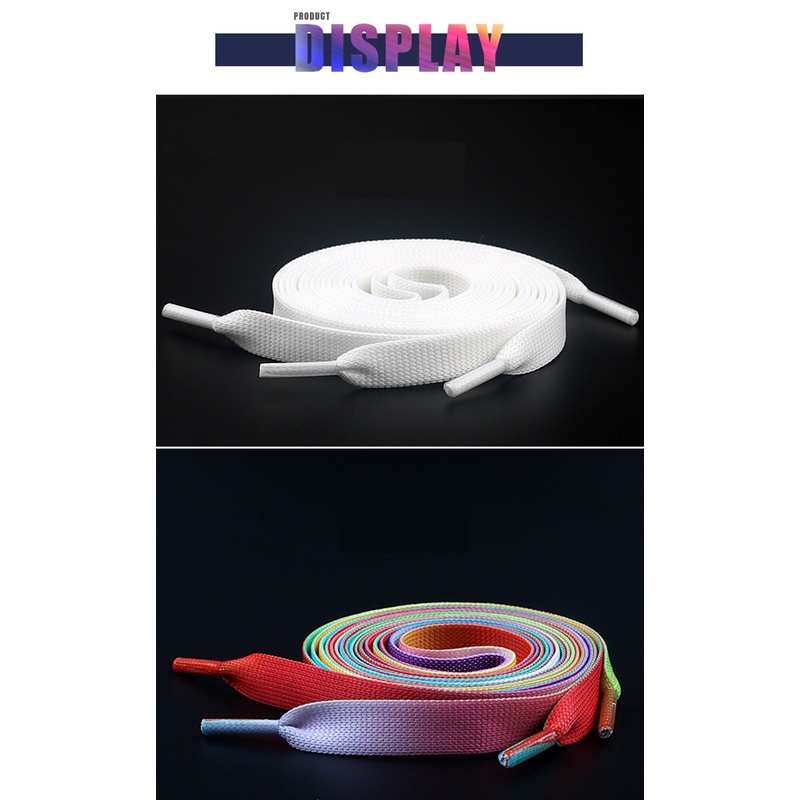 Dây Giày Màu Sắc Cầu Vồng Kiểu Cổ Điển 100/120/140 6 Màu Lựa Chọn