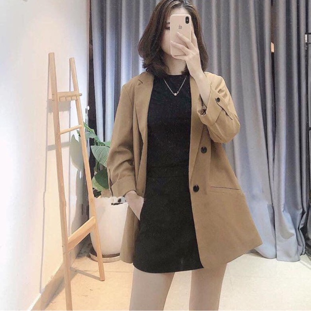 ⚡️VEST 2 LỚP⚡️Áo Vest trượt thái 2 lớp màu nâu tây