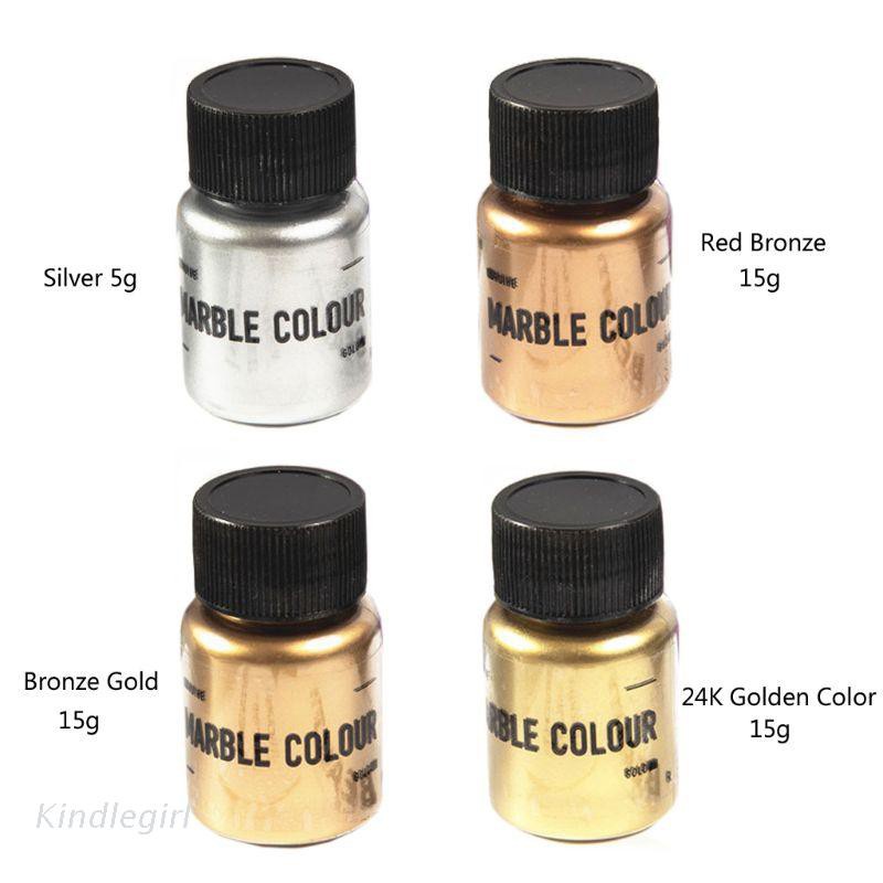 Bột màu hiệu ứng cẩm thạch ánh kim tráng gương 15g dùng để nhuộm màu nhựa resin epoxy khi làm trang sức