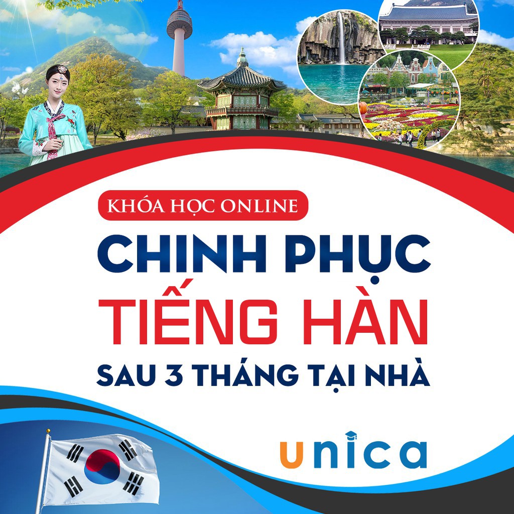 Toàn quốc - [E-voucher] TRỌN BỘ lộ trình CHINH PHỤC TIẾNG HÀN dành cho người mới bắt đầu [UNICA.VN]