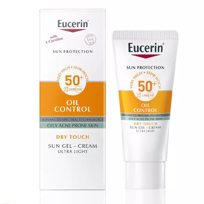 Minisize Kem Chống Nắng Cho Da Nhờn &amp; Mụn Eucerin Sun Gel-Cream Dry Touch Oil Control SPF50+ 5ml