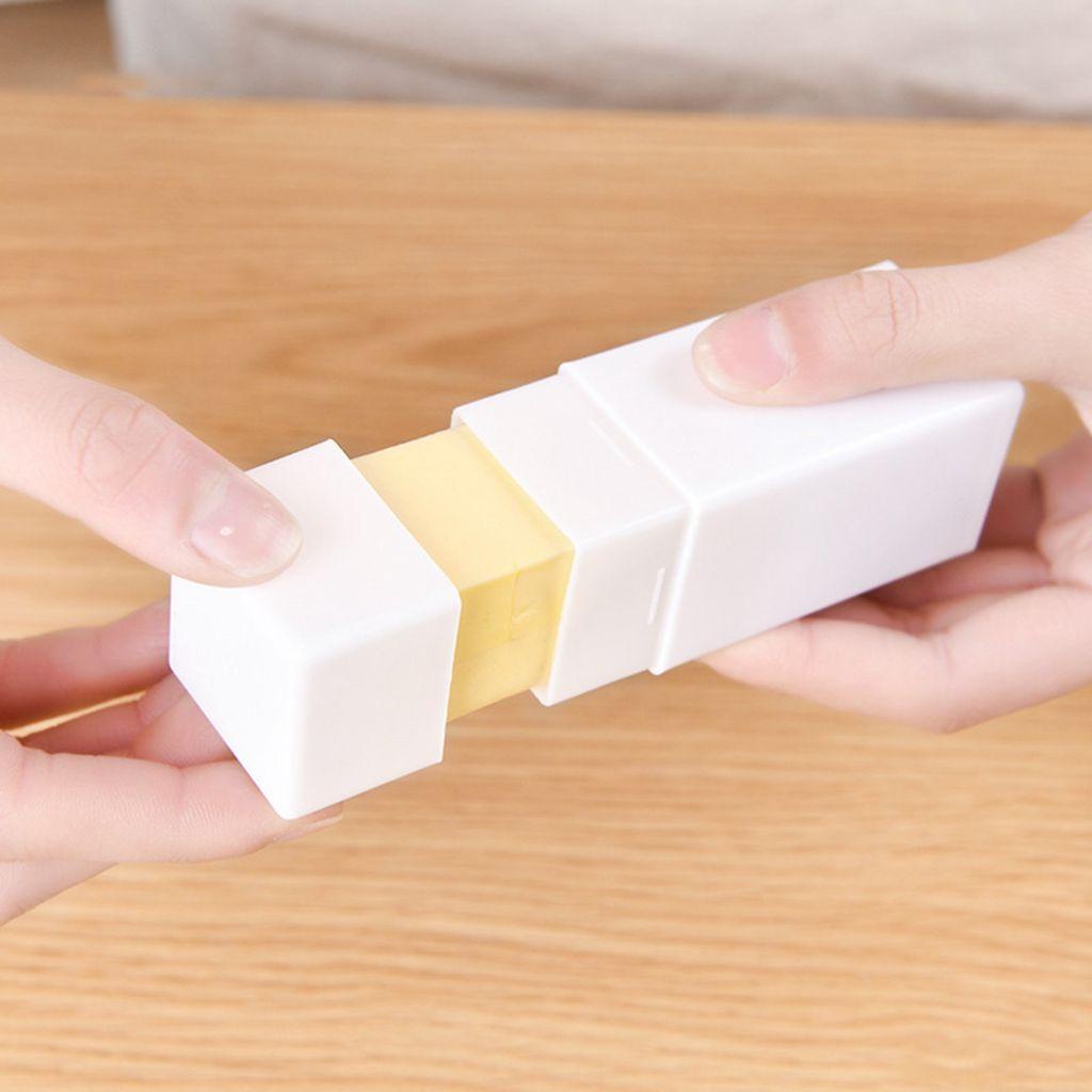 MOCHO Hộp Đựng Bơ Phô Mai Mini Màu Trắng Chống Bụi
