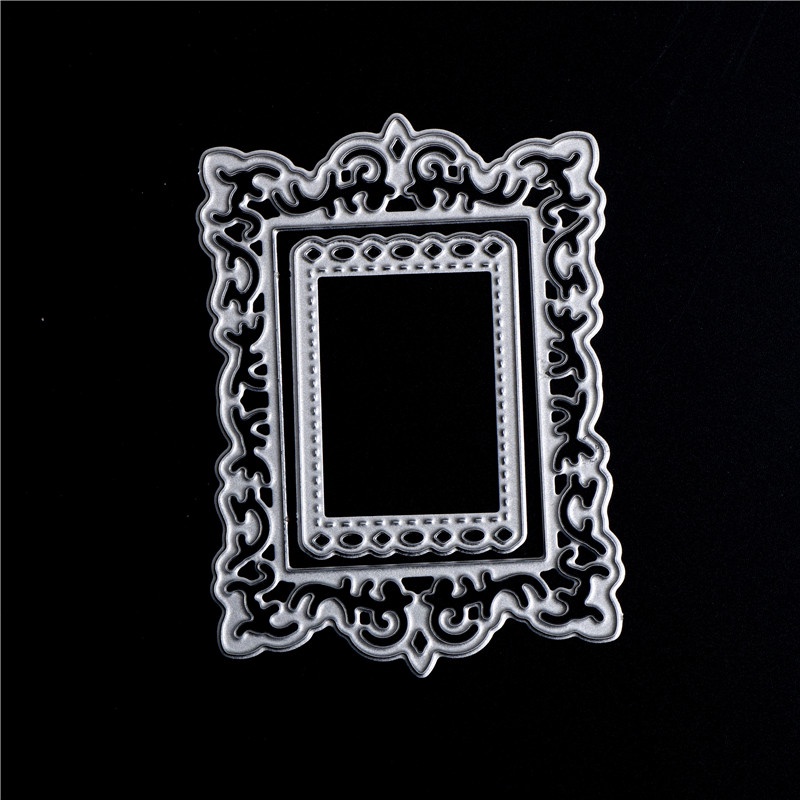 [threegoodstonesgen 0609] Frame Decor Metal Cutting Dies Stencils For Scrapbooking DIY Album Cards Making