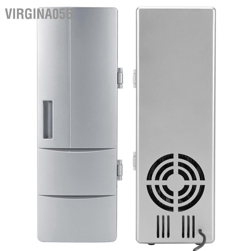 Có thể bán buôn Nhỏ gọn Mini USB Tủ lạnh đông Lon Uống Bia Làm mát Ấm hơn Sử dụng trên Ô tô Du lịch Hàng giao ngayVirgina056