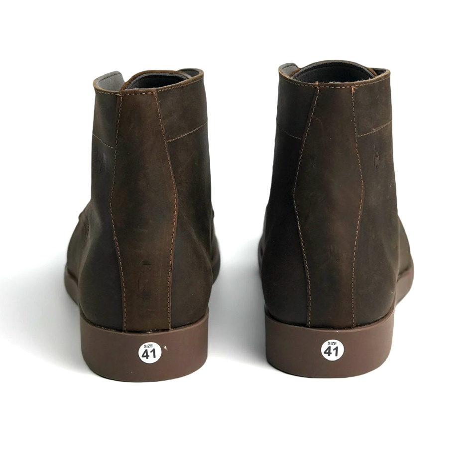 Giày cao cổ nam MAD Desert Plain Iron Boots Brown da bò sáp ngựa điên cao cấp chính hãng giá rẻ nhất hà nội