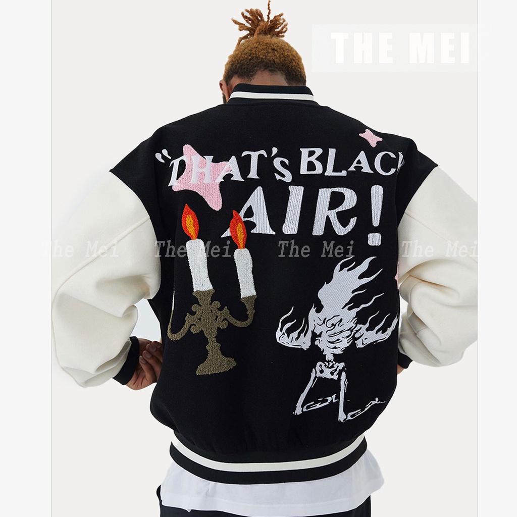 HÀNG SẴN - BlackAir by madeextreme - Varsity jacket - áo khoác bóng chày  - Unisex cho cả nam và nữ - The Mei