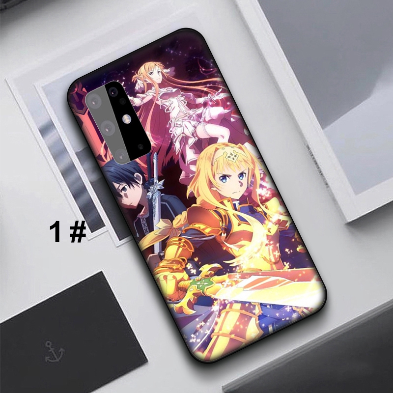 Ốp Lưng Mềm In Hình Sword Art Online Cho Samsung Galaxy S20 Ultra Plus S10e S10 Note 10 Lite A51 A71 A81 A91