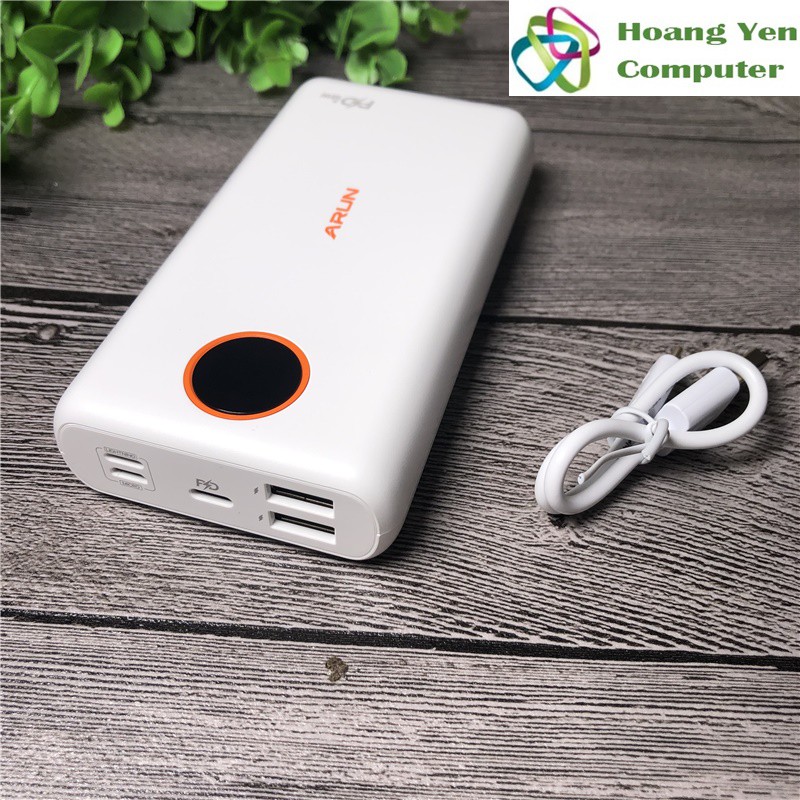 Sạc Dự Phòng Arun FC20P 20000mAh (PD18W QC3.0) Sạc Nhanh 2 Chiều Type C - BH 1 Năm - Hoàng Yến Computer