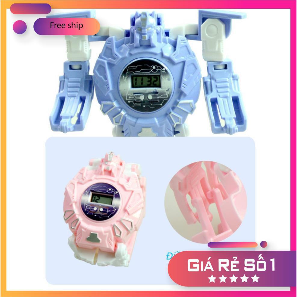 ⚡️SIÊU RẺ⚡️ Đồng Hồ 2in1 Biến Hình Robot _ Dành Cho Bé Trai và Bé Gái (Phù hợp bé từ 3-10 Tuổi)