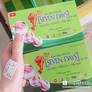 Giảm cân sevenday hiệu quả sau 7 ngày giảm ít nhất từ 2kg
