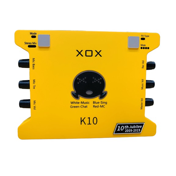 [Mã SKAMCLU9 giảm 10% đơn 100K] SOUND CARD Thu Âm XOX K10 (10TH) JUBILEE (BẢN KỈ NIỆM 10 NĂM) - Chính hãng phân phối