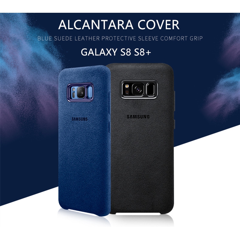 Bao Da Điện Thoại Alcantara 100% Chính Hãng Cho Samsung Galaxy S8 S8 Plus S8 + G9550 Ốp